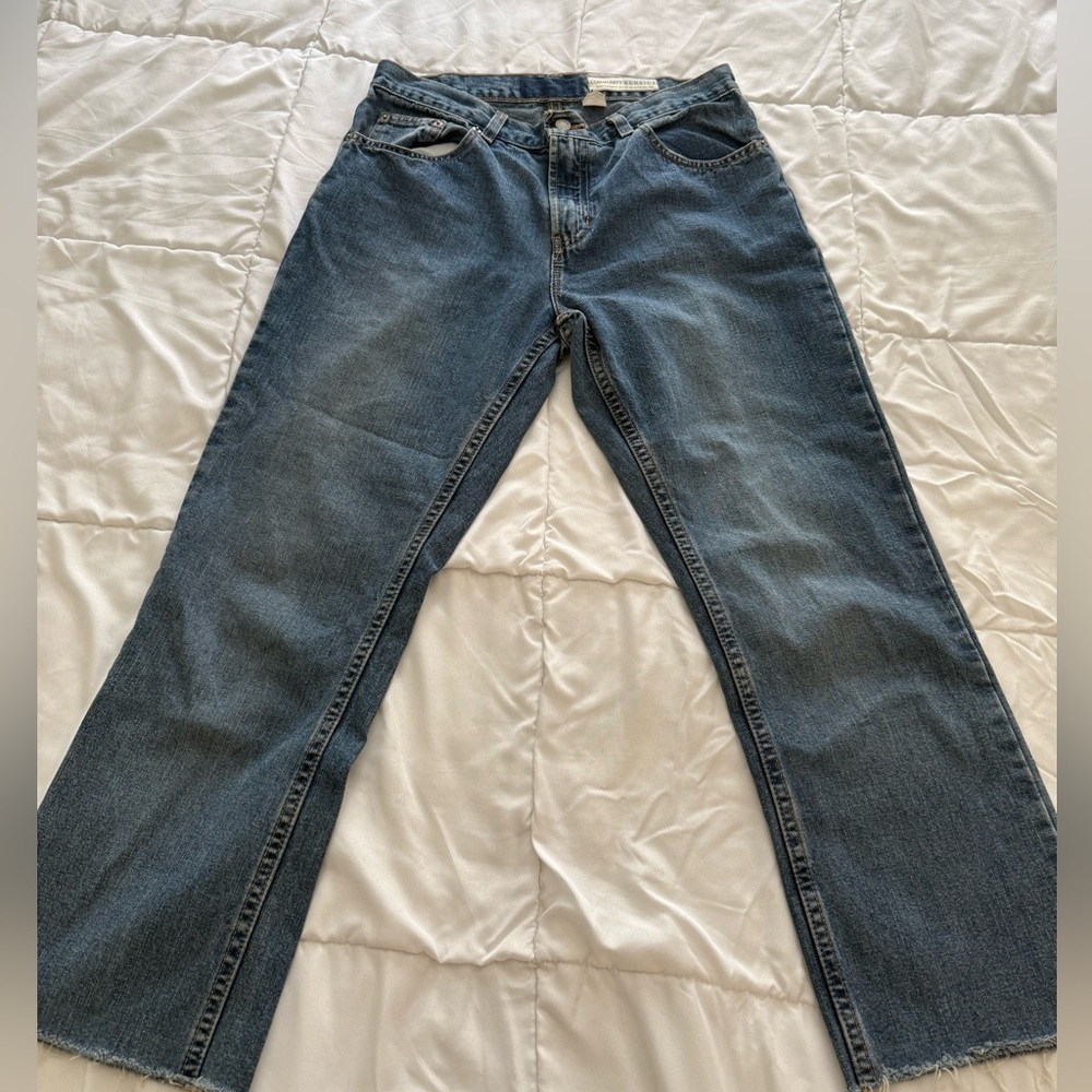 Women’s Community Service brand wide leg jeans